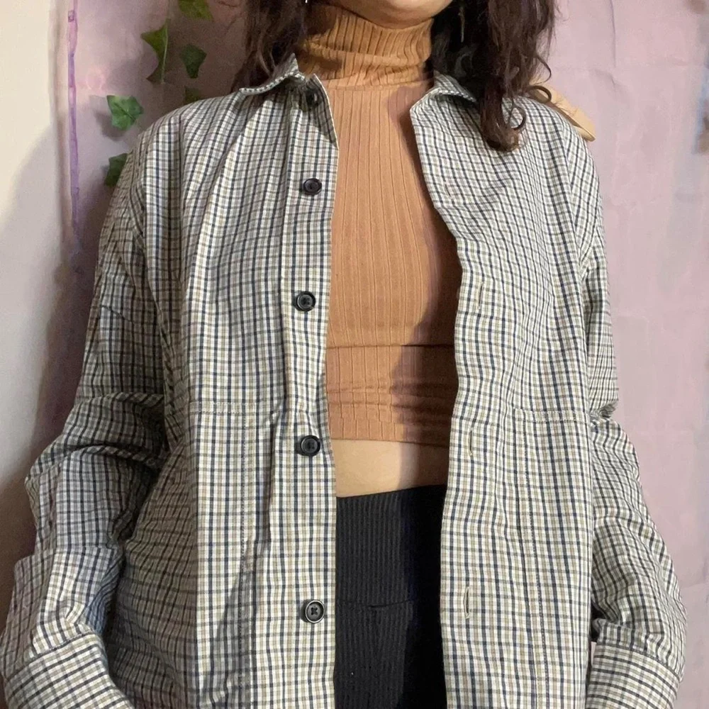 Lacoste gingham button up! - Picture 3 of 4